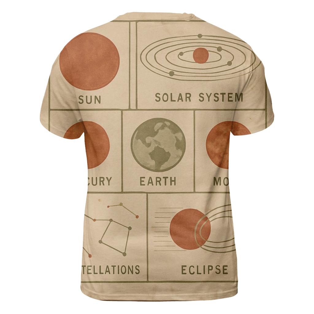 Vintage Classroom Science Chart custom all-over print shirts
