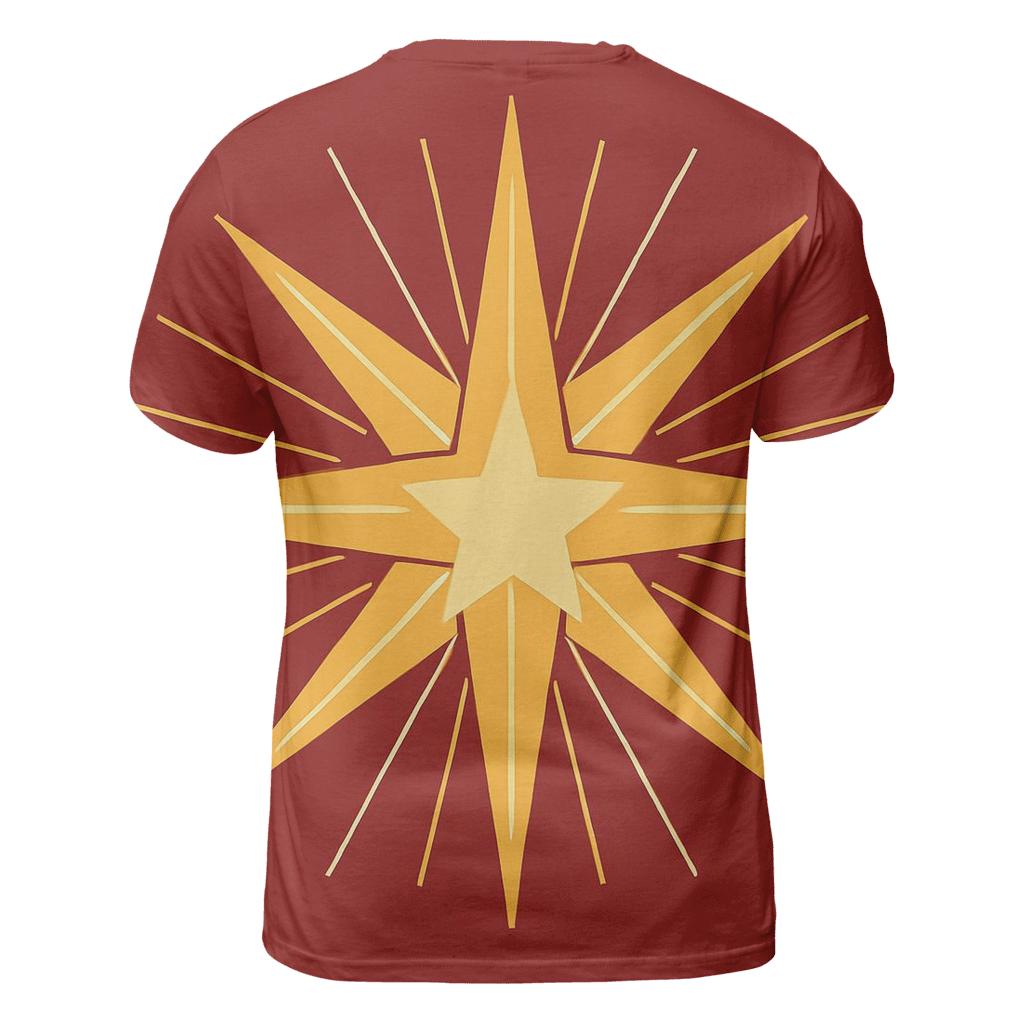 Golden Starburst Carol trendy printed shirt styles