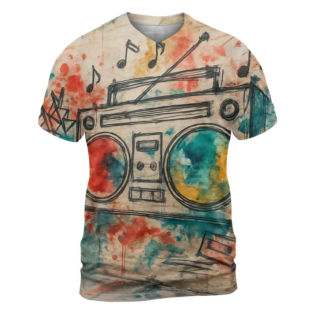 Boombox Alley Graffiti custom all-over print shirts