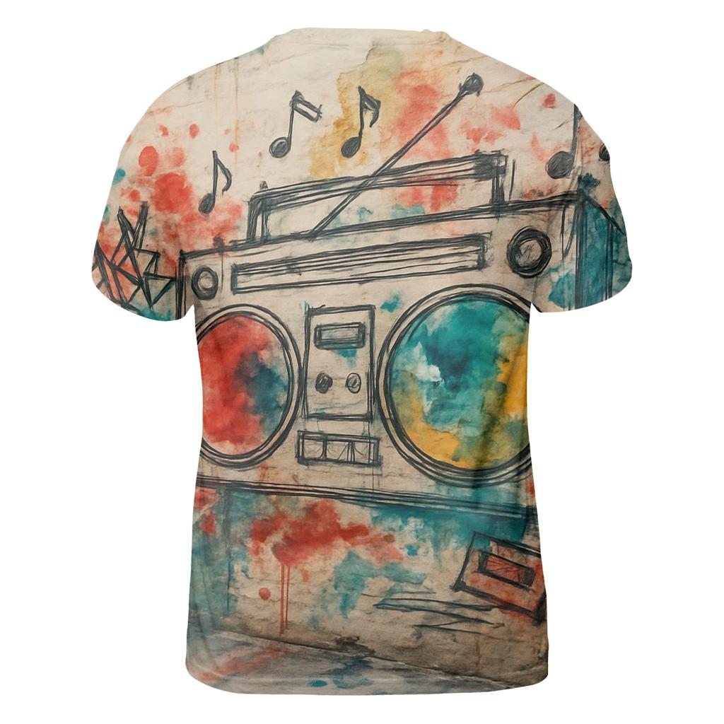 Boombox Alley Graffiti custom all-over print shirts