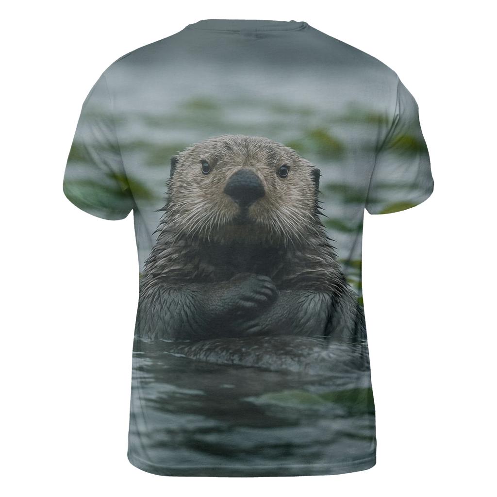 Kelp Forest Patrol Sea Otter unique graphic print tees