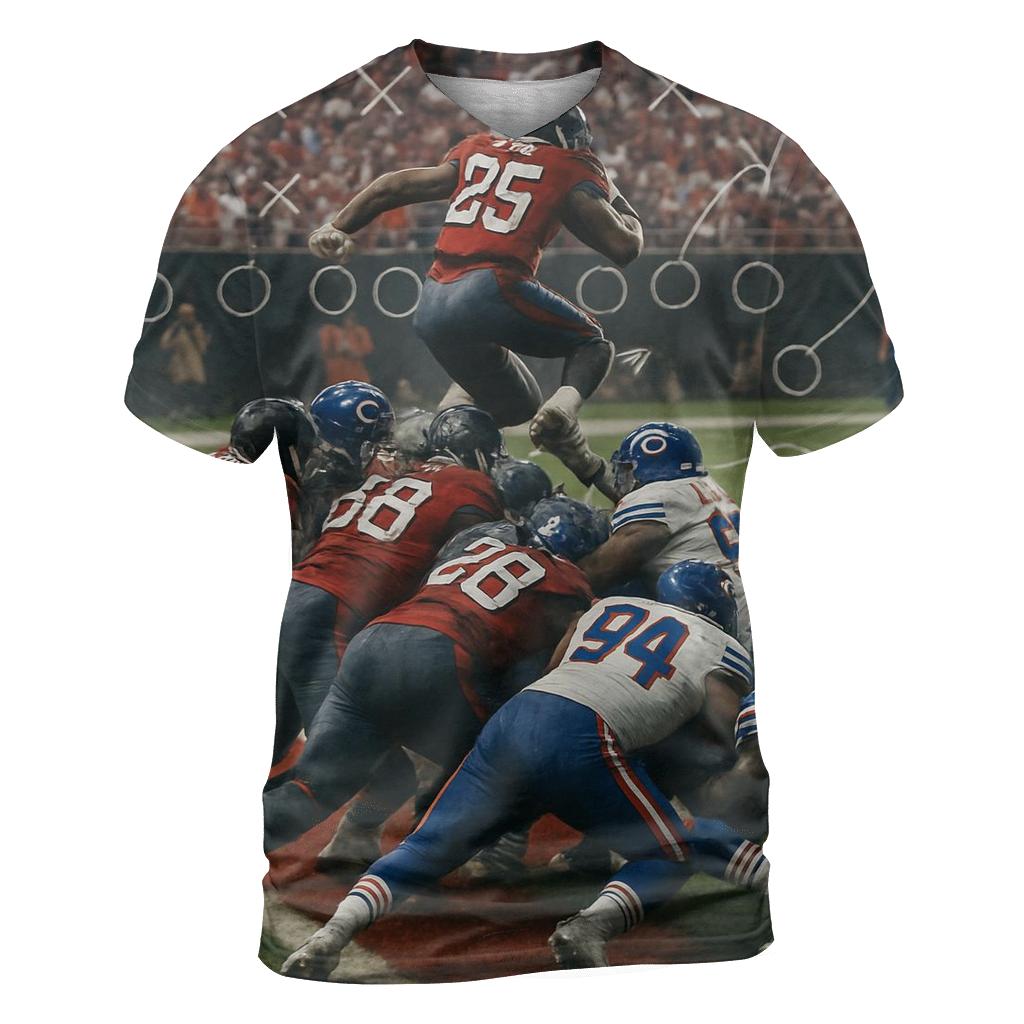 Braves And Cubs Red Zone Siege vibrant all-over design tees