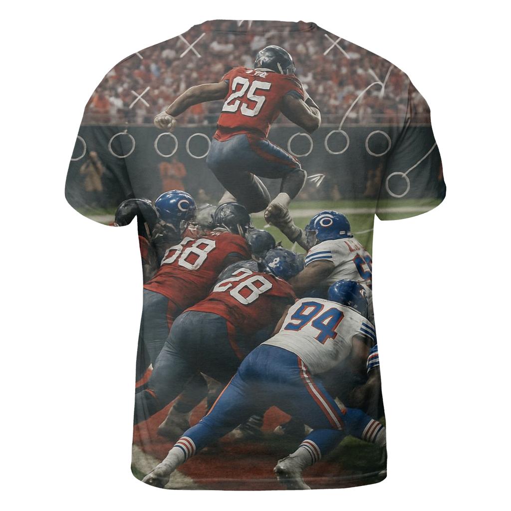 Braves And Cubs Red Zone Siege vibrant all-over design tees