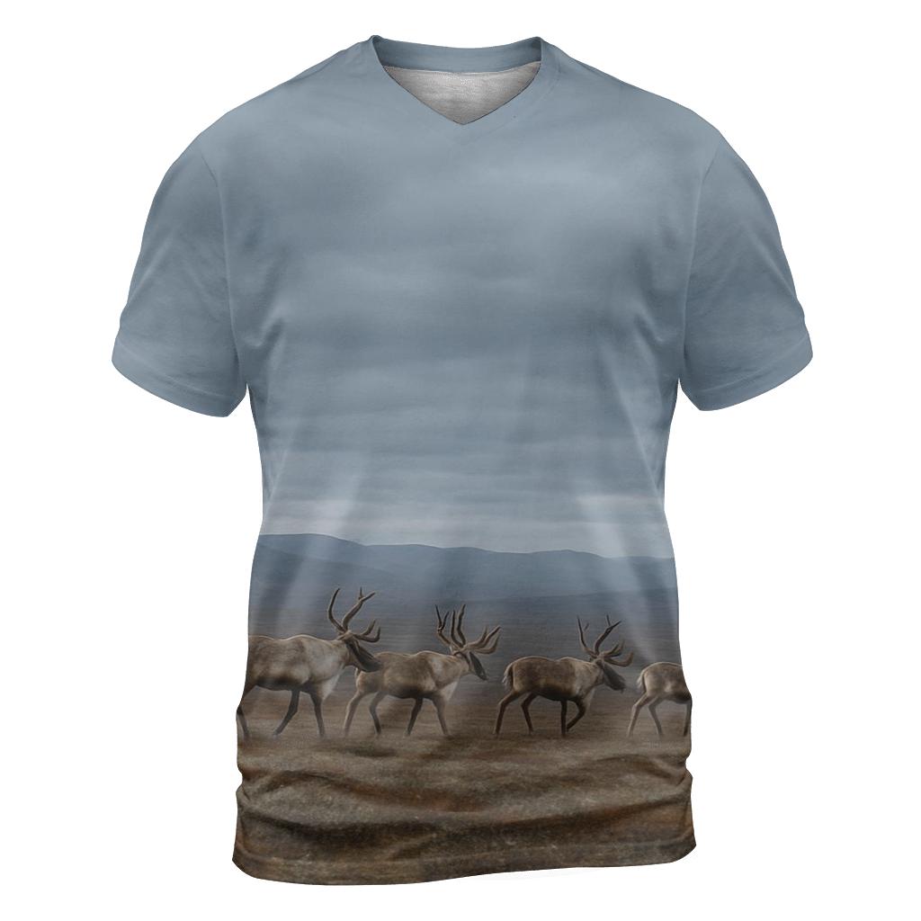 Tundra March Caribou Herd statement graphic shirts