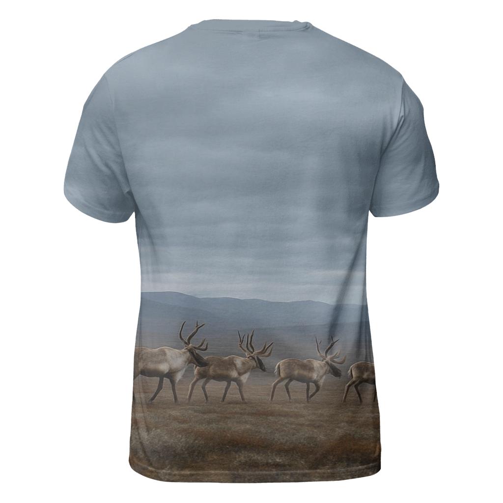 Tundra March Caribou Herd statement graphic shirts