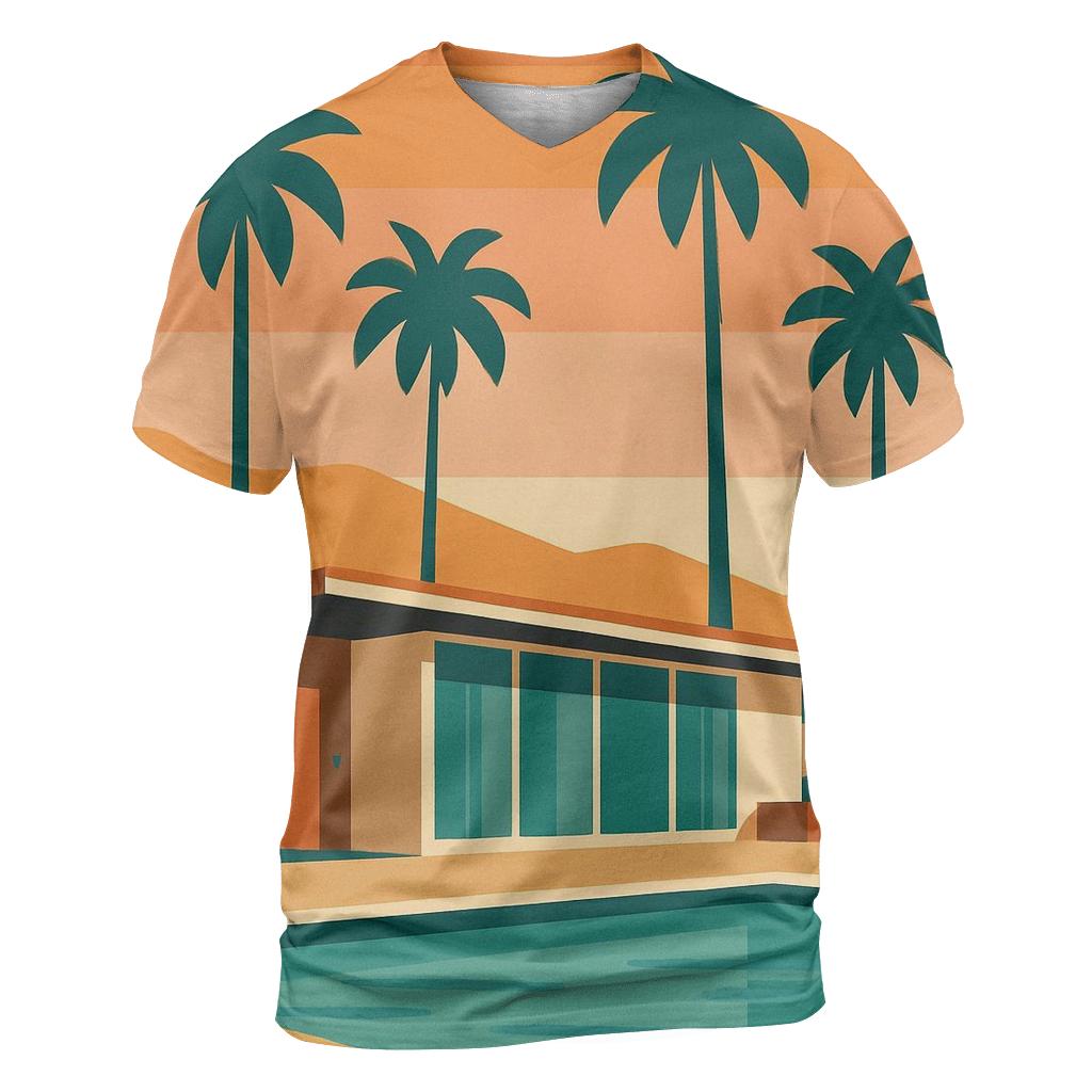 Palm Springs Postcard unique graphic print tees