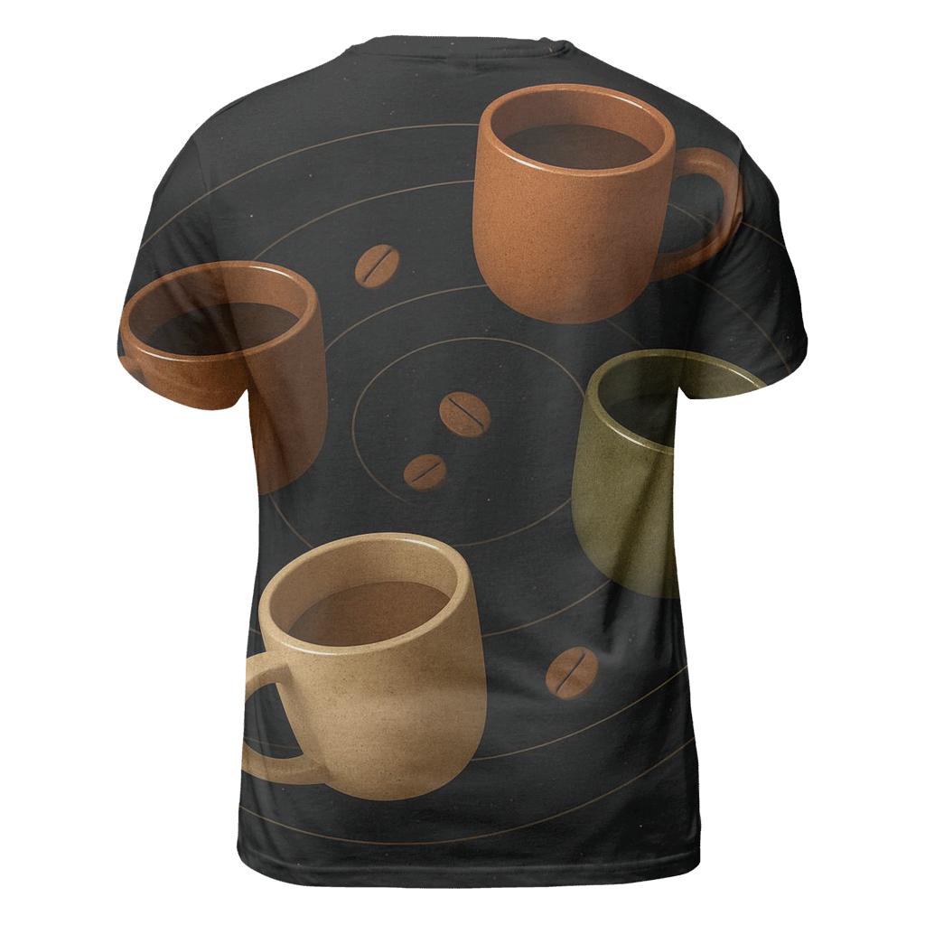 Orbiting Mugs Array trendy printed shirt styles