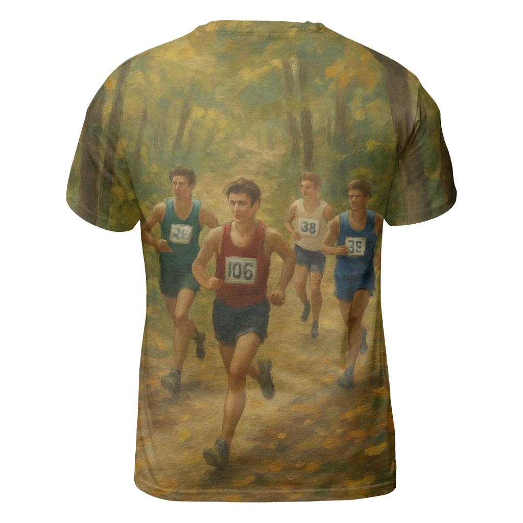 Forest Cross Country Run statement graphic shirts