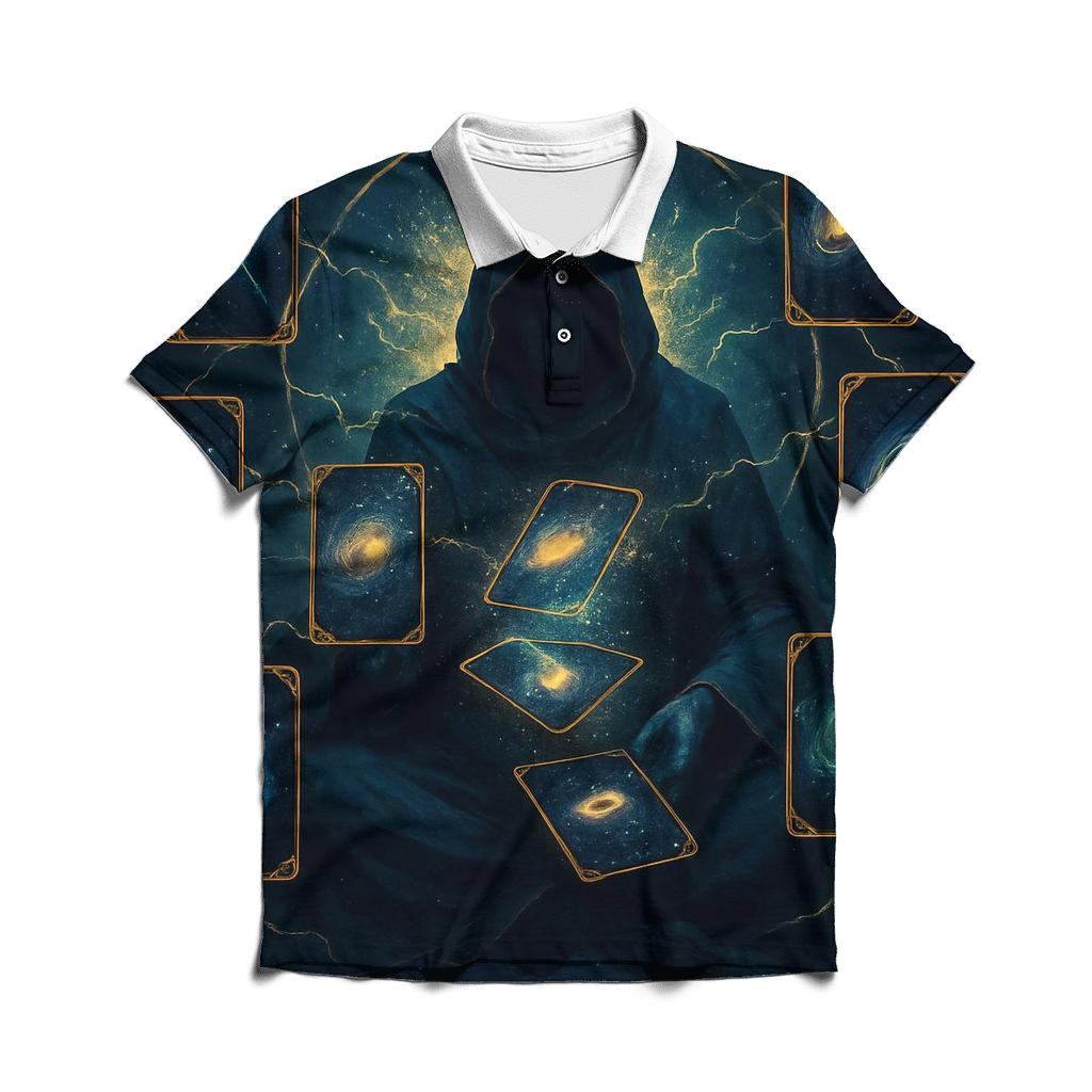 Quantum Tarot Sky stylish collar polo tees