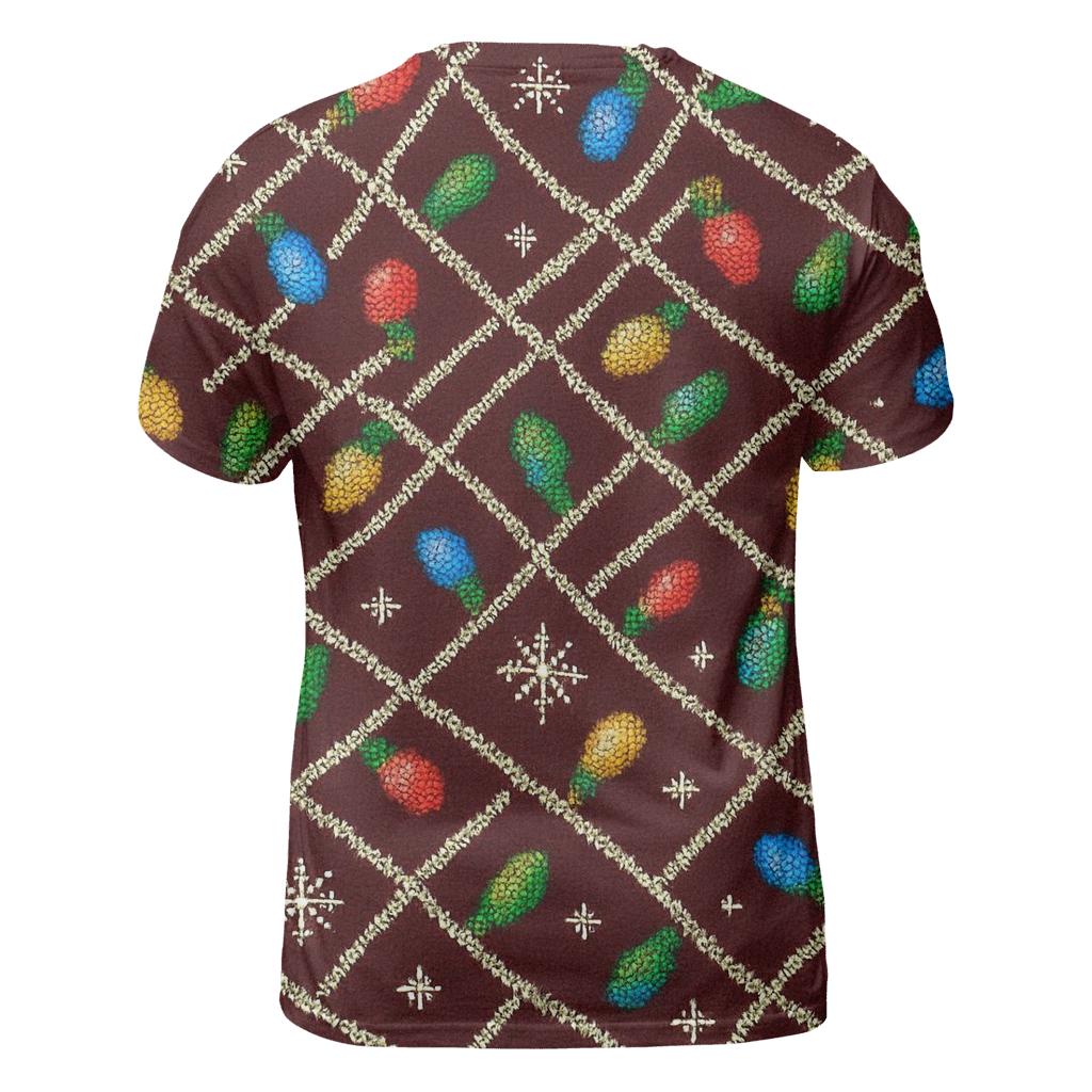 Tangled Lights Tinsel Lattice Design personalized full print shirts