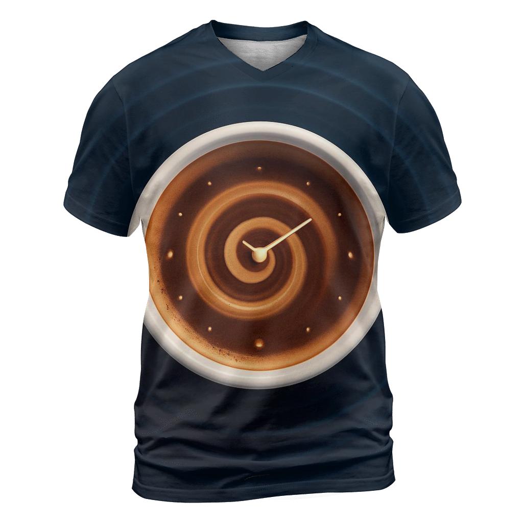 Time Ripple Espresso trendy printed shirt styles