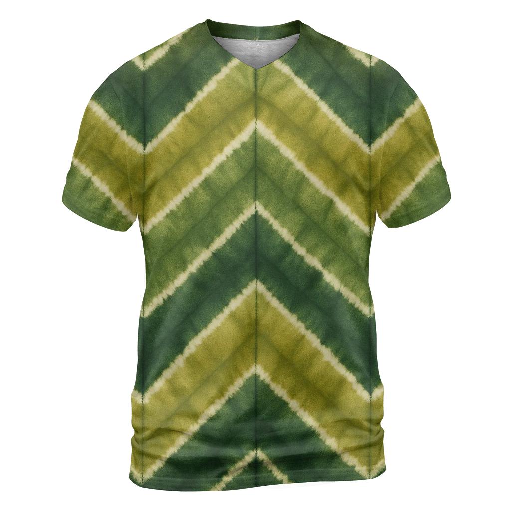 Forest Echo Chevron Accordion designer pattern shirts