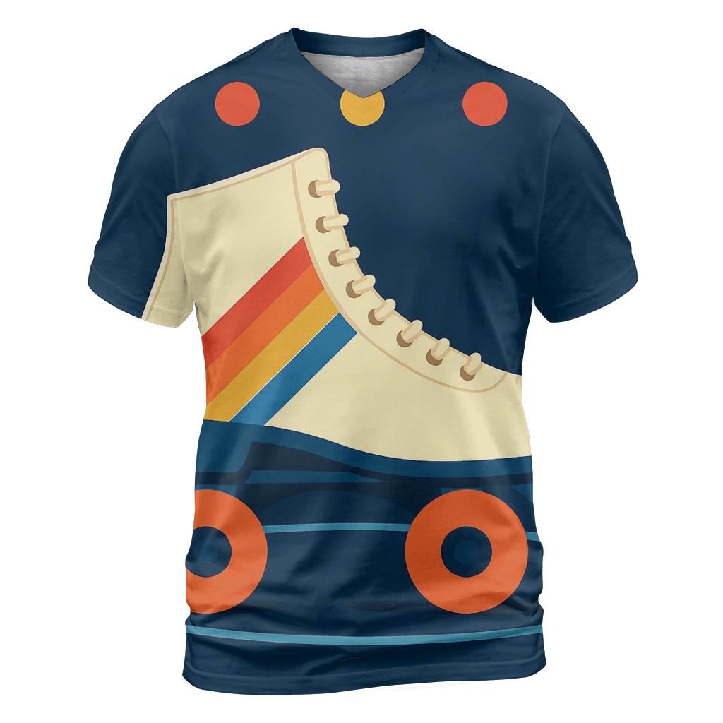 Roller Rink Stripes trendy printed shirt styles