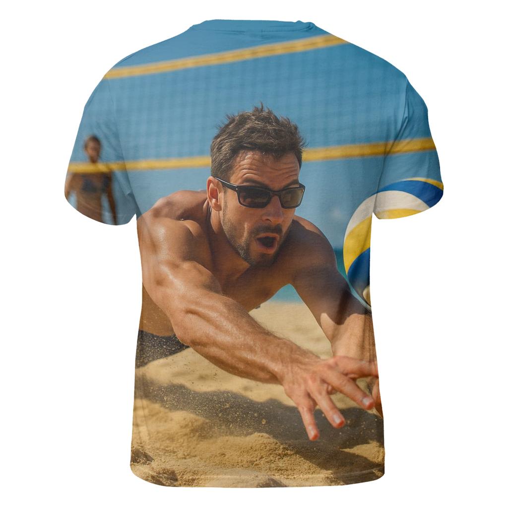 Beach Volleyball Sky Dive artistic all-over print tops