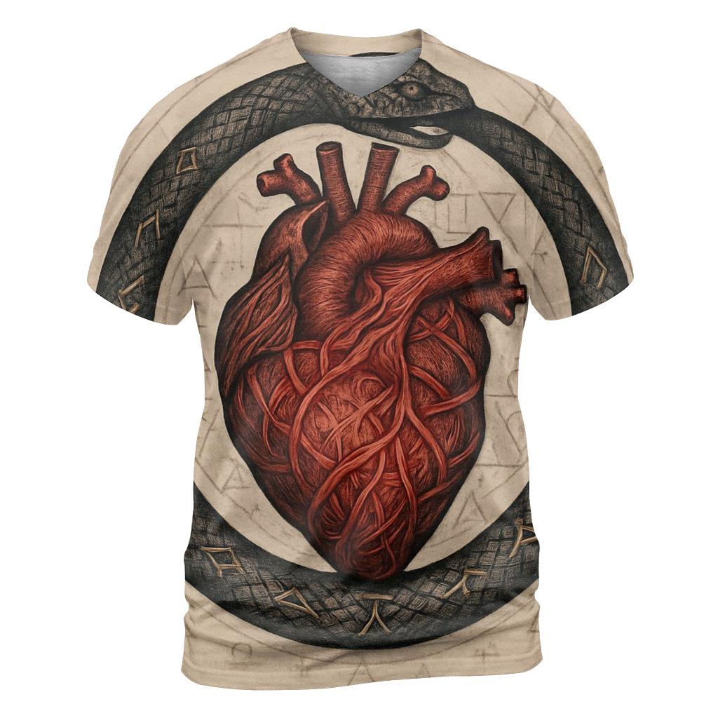 Alchemical Heart Ouroboros statement graphic shirts