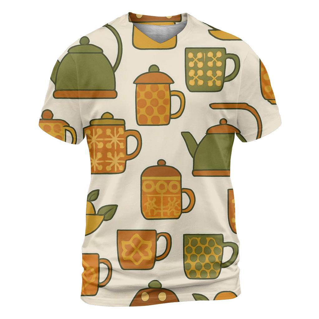 Retro Kitchen Pattern personalized full print shirts