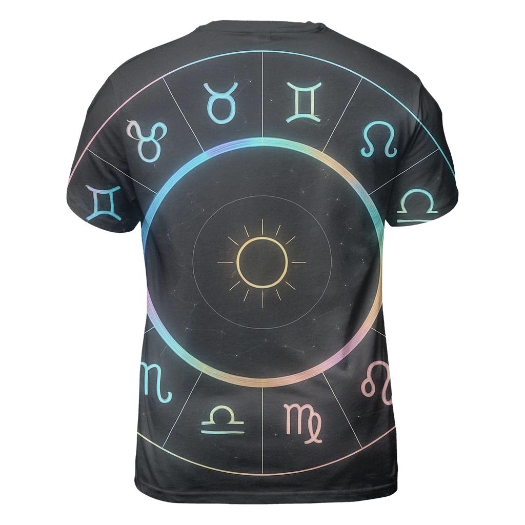 Zodiac Wheel Holographic Orbit personalized full print shirts