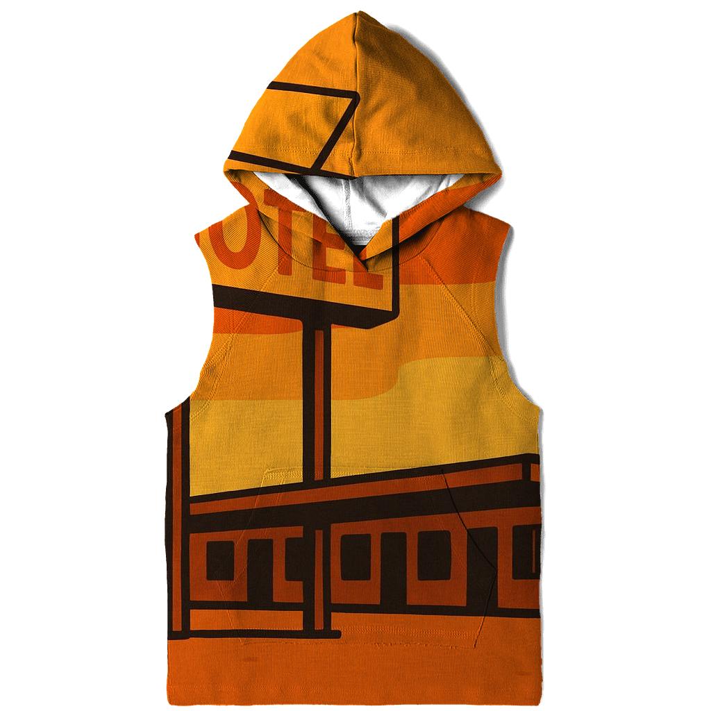 Sunset Motel Signage zip-up hoodies