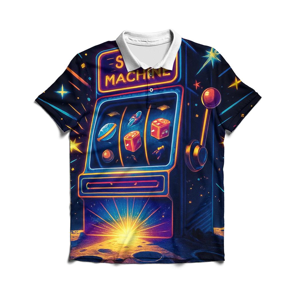 Stargazer Slot Machine branded logo polo shirts