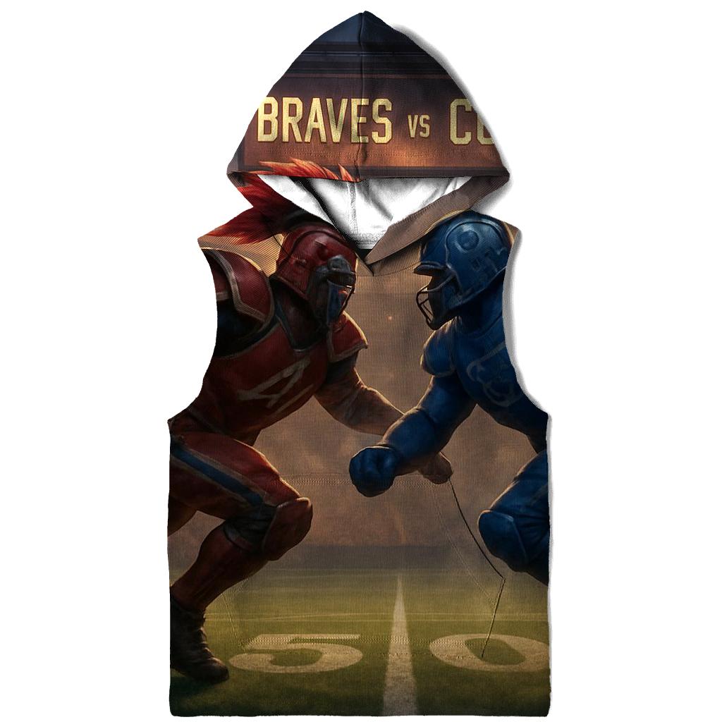Gridiron Clash Under Tomahawk Sky designer hoodies