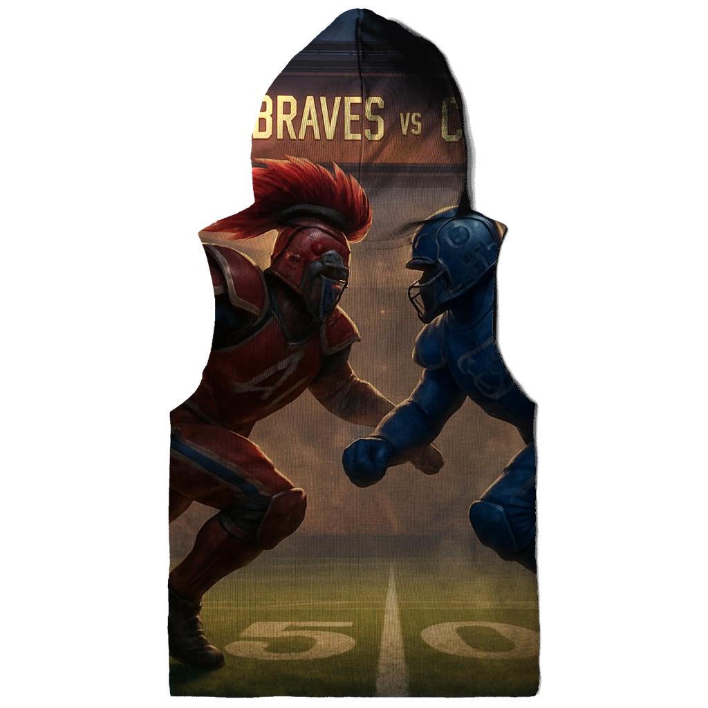 Gridiron Clash Under Tomahawk Sky designer hoodies