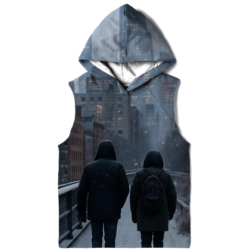 Snow Flurries Over Midtown From The High Line zip-up hoodies