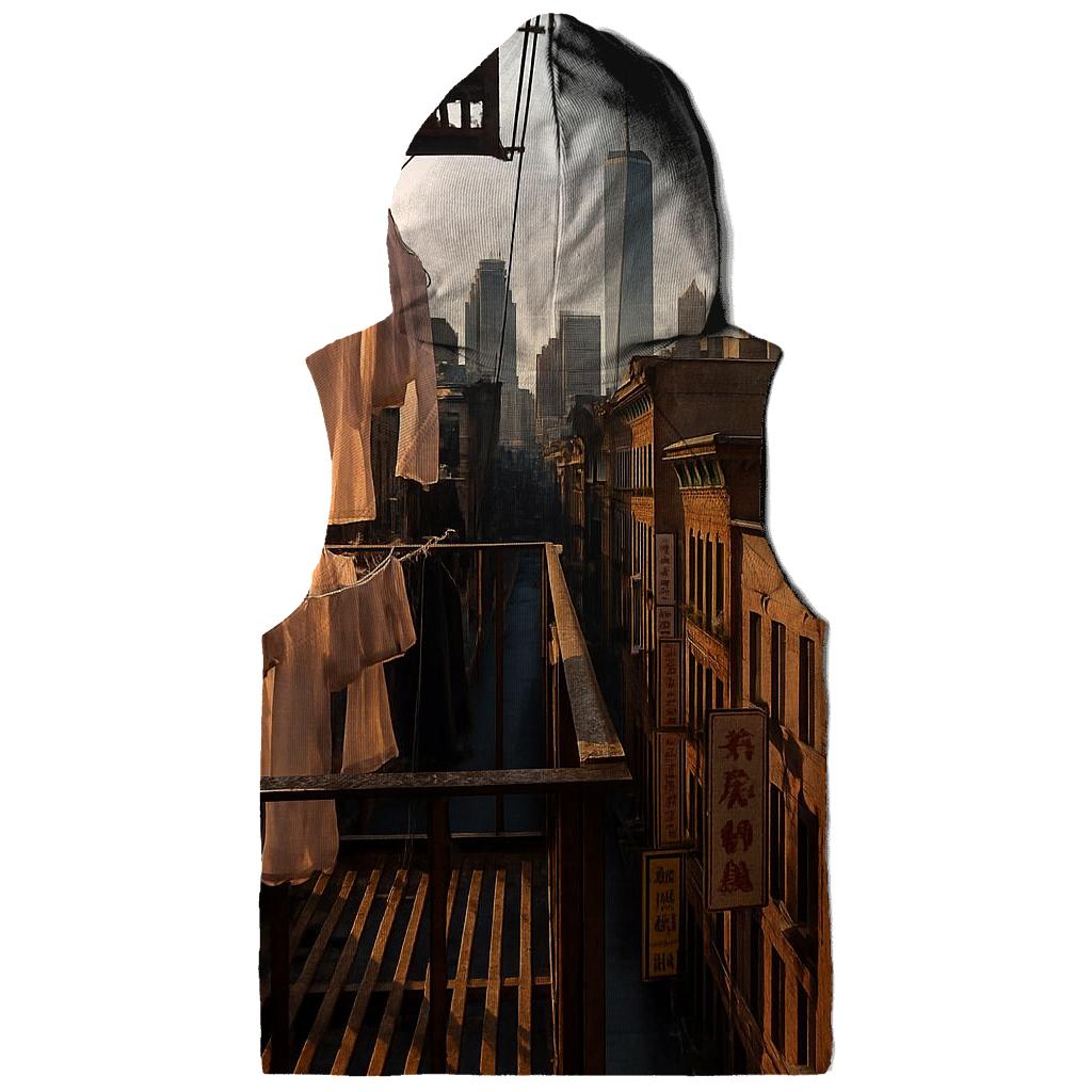 Chinatown Tenement View Toward Downtown pullover hoodies