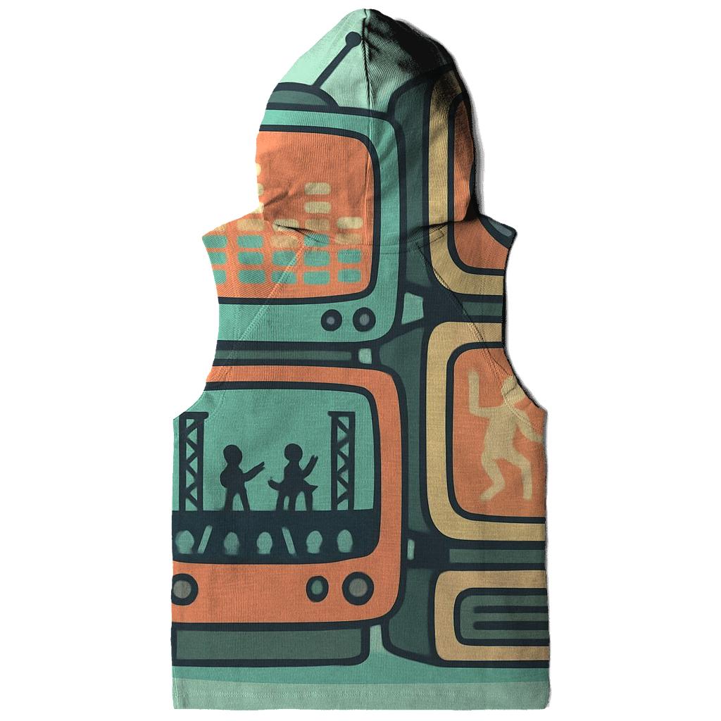 Retro TV Music Channel printed hoodies