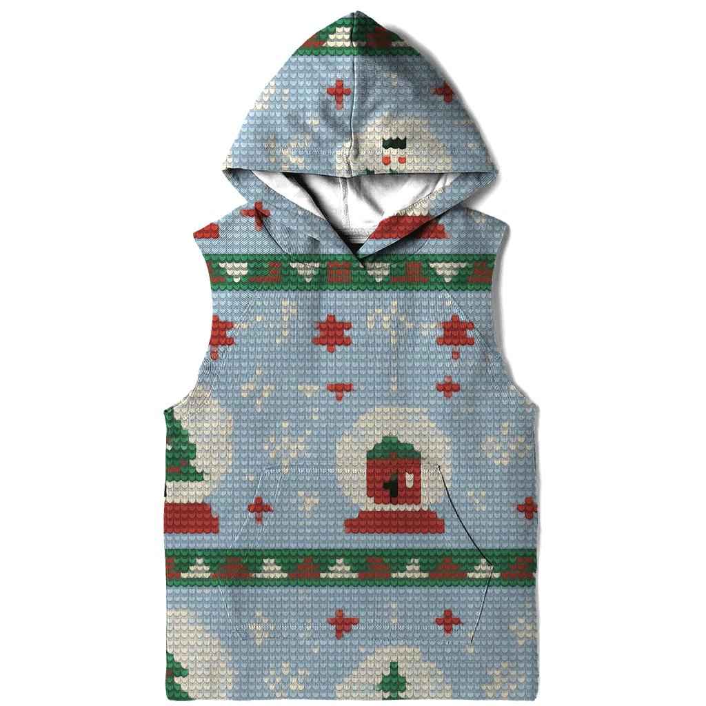 Snow Globe Patchwork Rows Design hoodies fashion