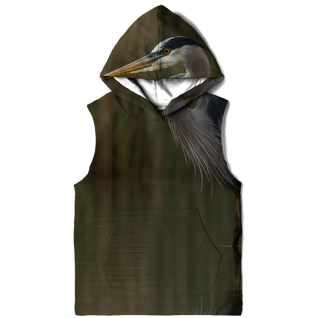 Reed Line Great Blue Heron pullover hoodies