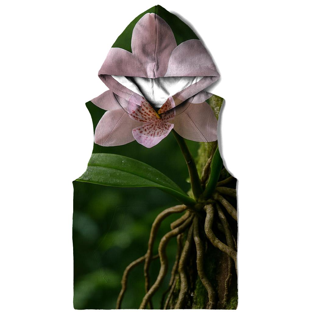 Wild Orchid On Rainforest Tree Trunk hoodie designs