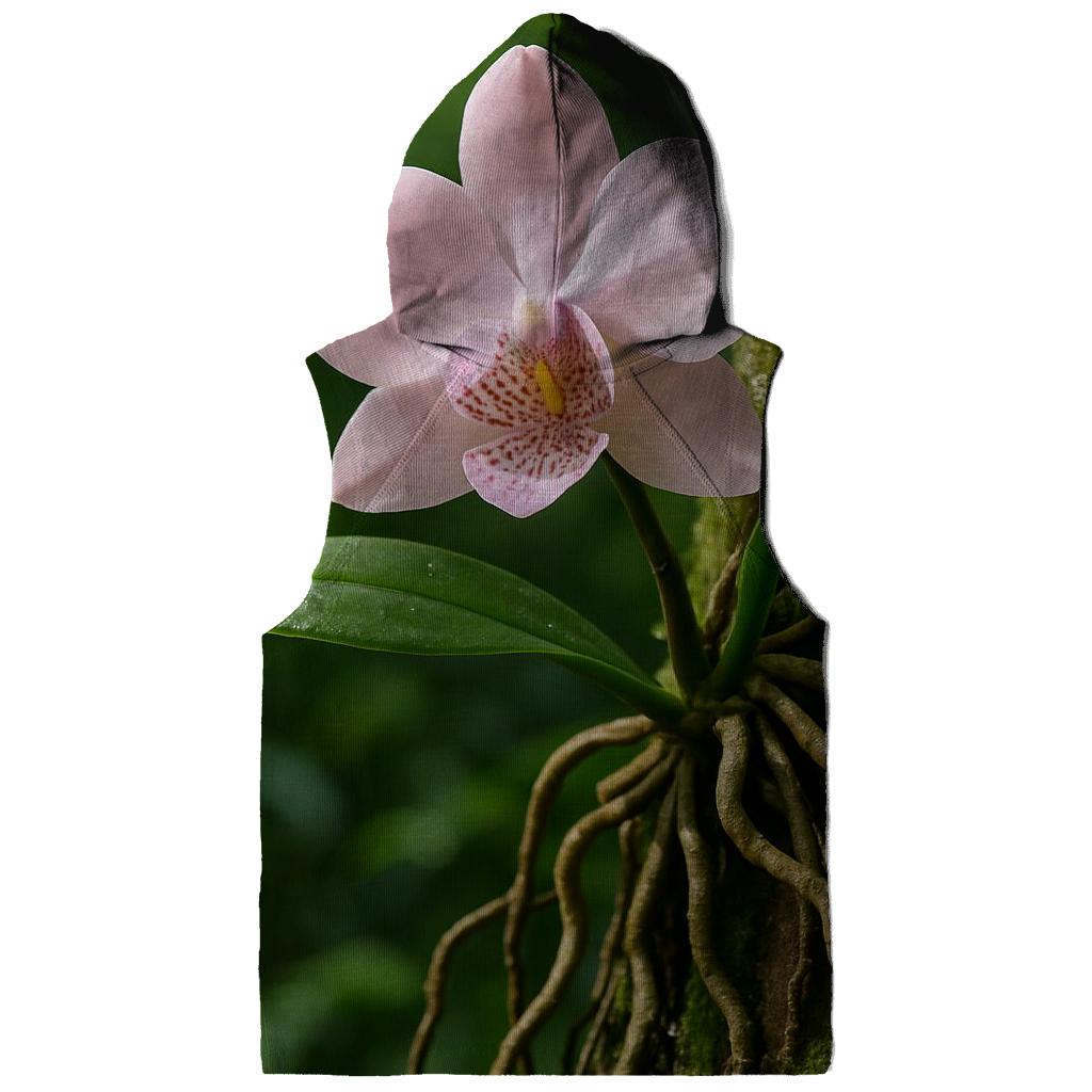 Wild Orchid On Rainforest Tree Trunk hoodie designs