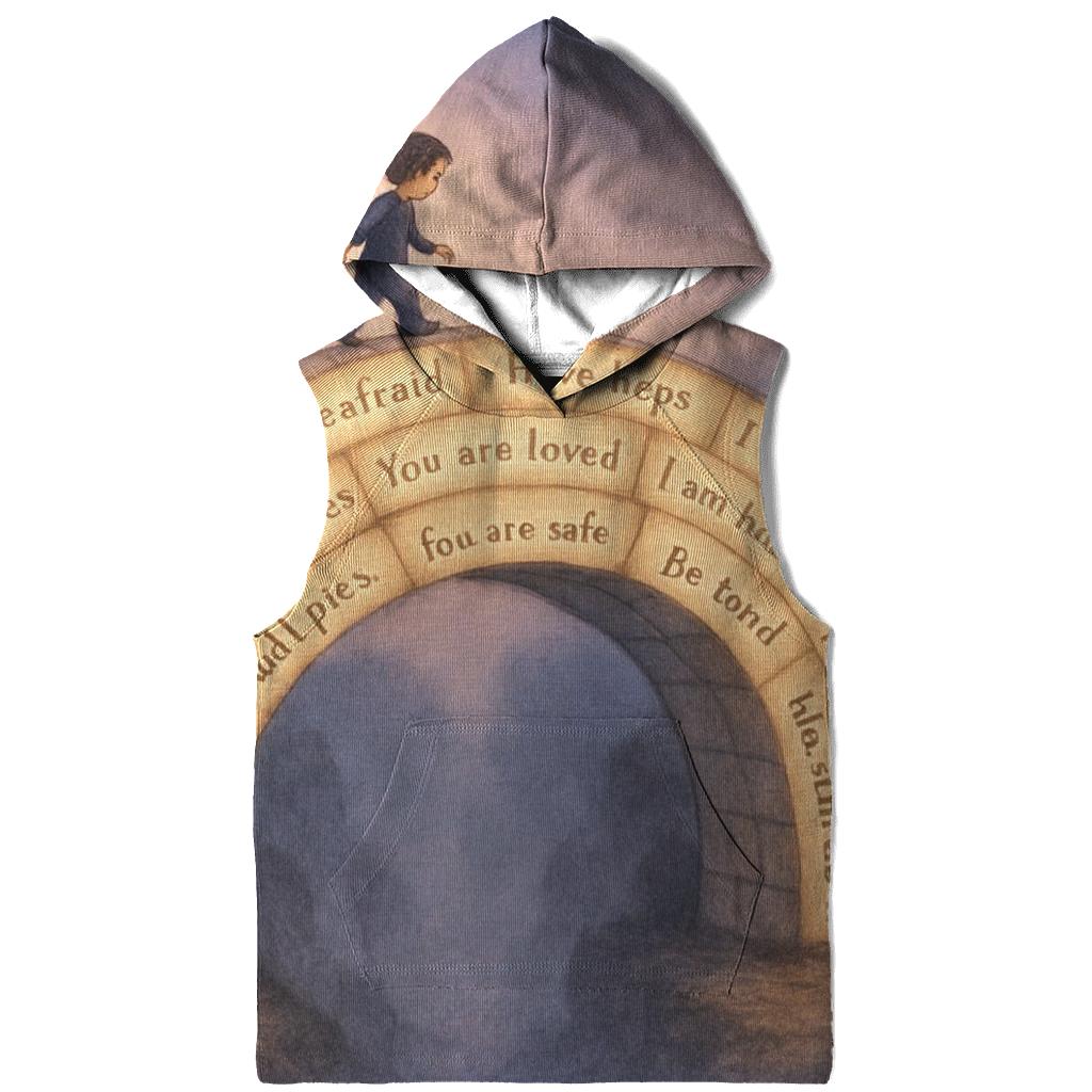 The Bridge Of Her Stories Crossing From Fear To Courage heavyweight hoodies