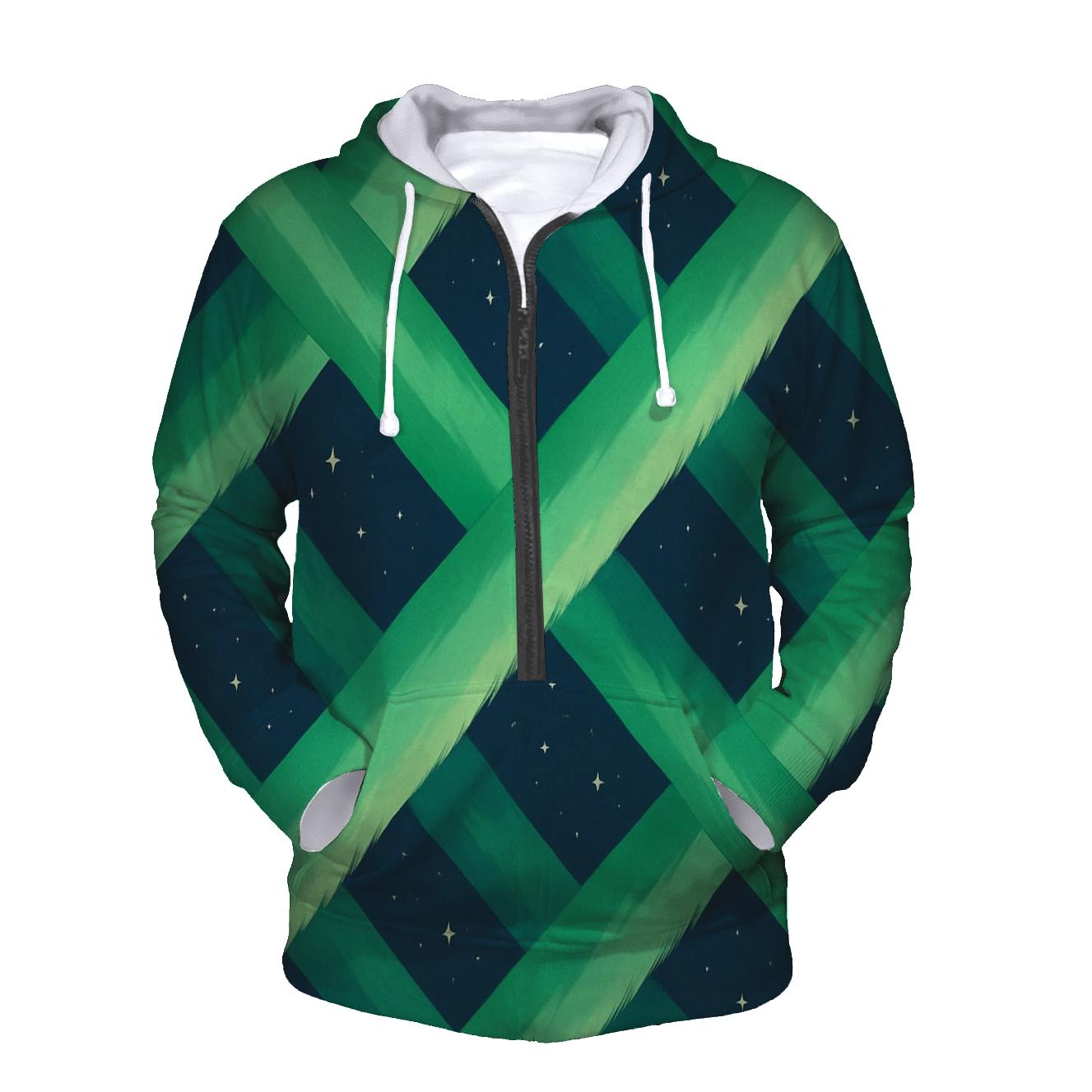 Aurora Ribbon Lattice graphic hoodies
