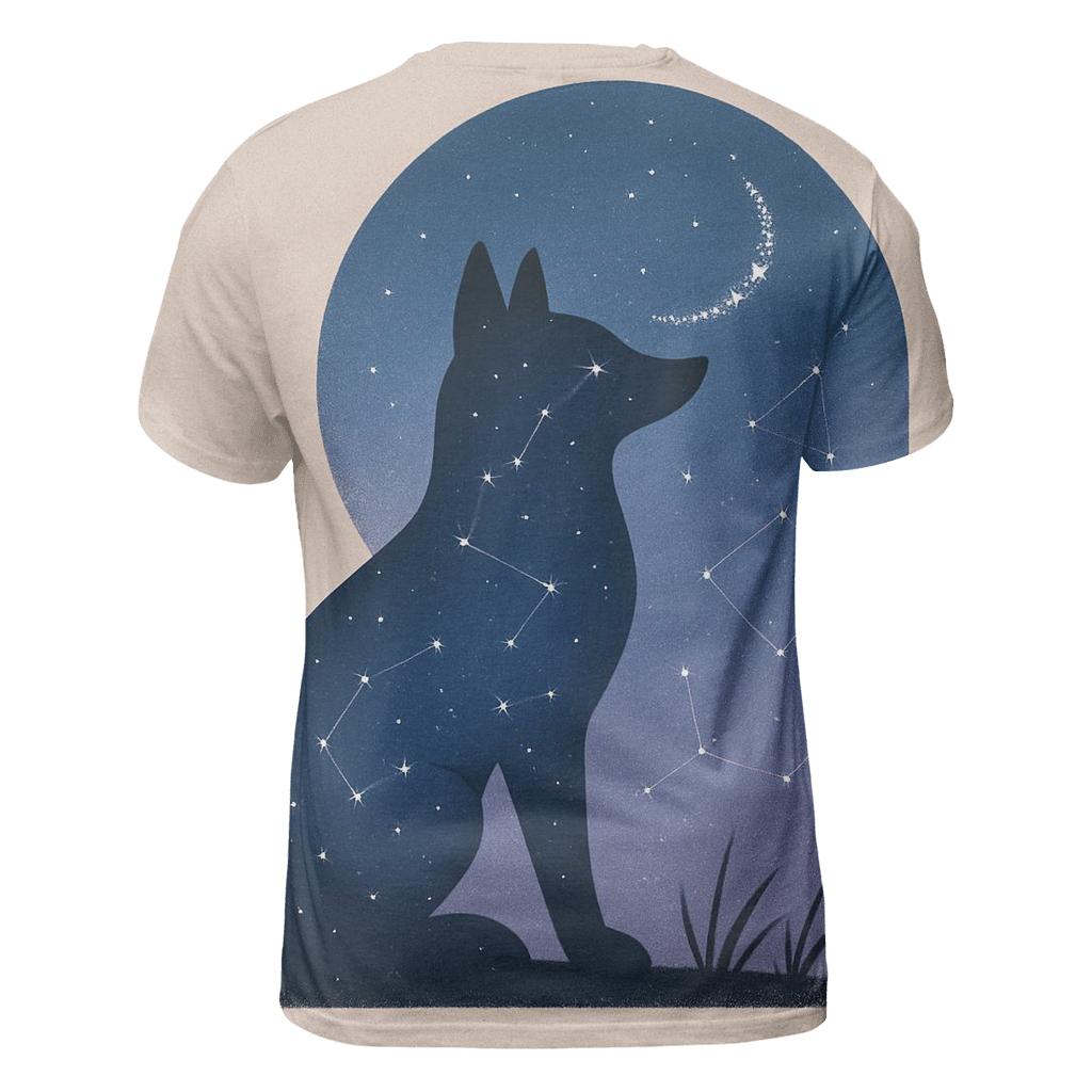 Stargazer Fox Silhouette custom all-over print shirts