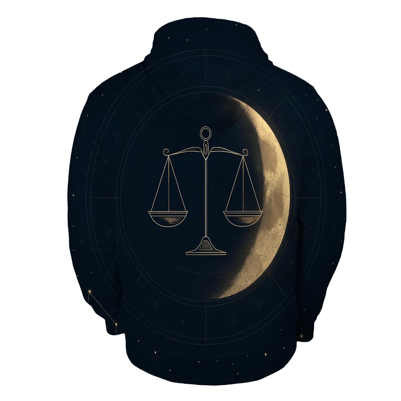 Luminous Libra Eclipse Balance zip-up hoodies