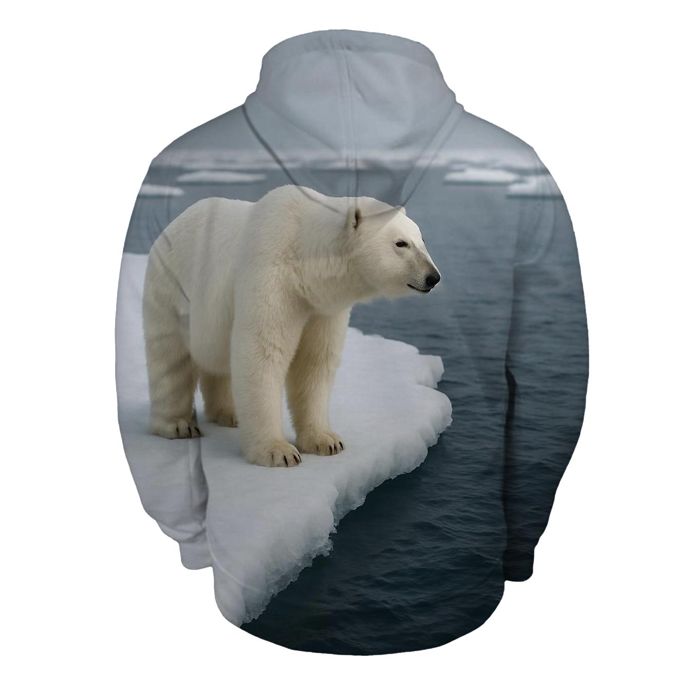Ice Edge Vigil Polar Bear designer hoodies