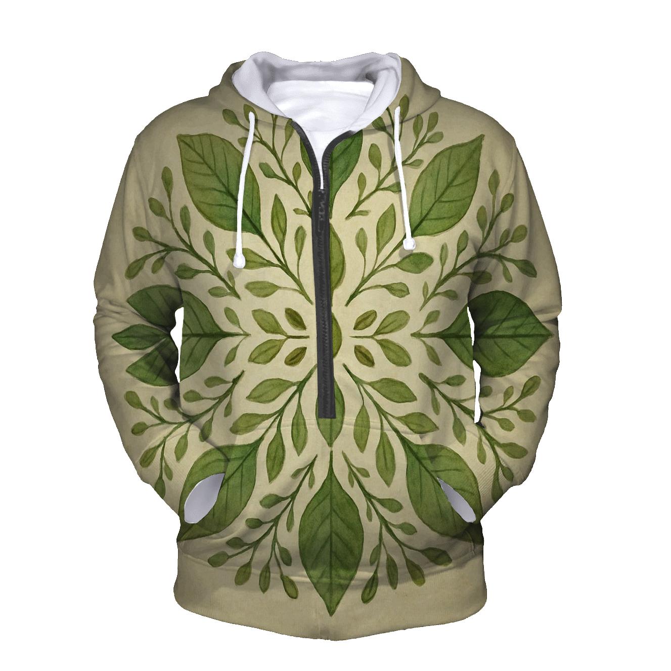 Forest Breath Mandala embroidered hoodies