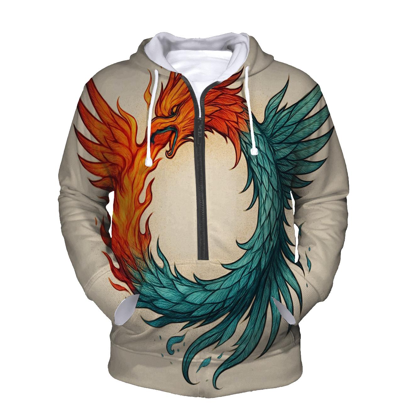 Dual Soul Phoenix Ouroboros hoodie styles