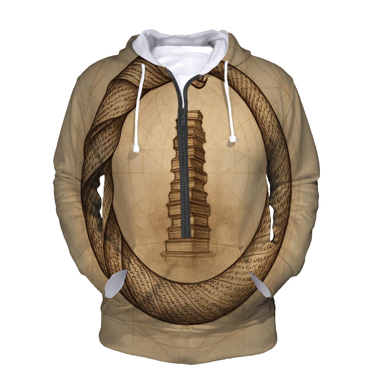 Library Of Endless Pages Ouroboros heavyweight hoodies