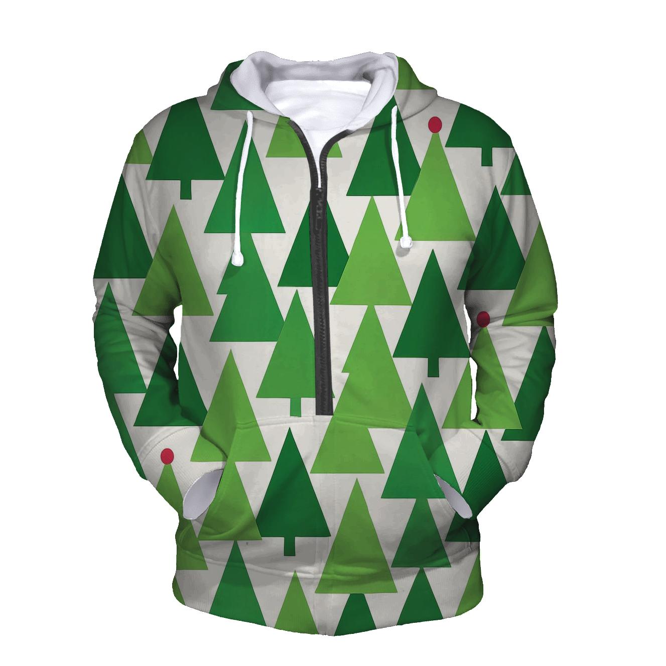 Evergreen Triangle Forest lightweight hoodies
