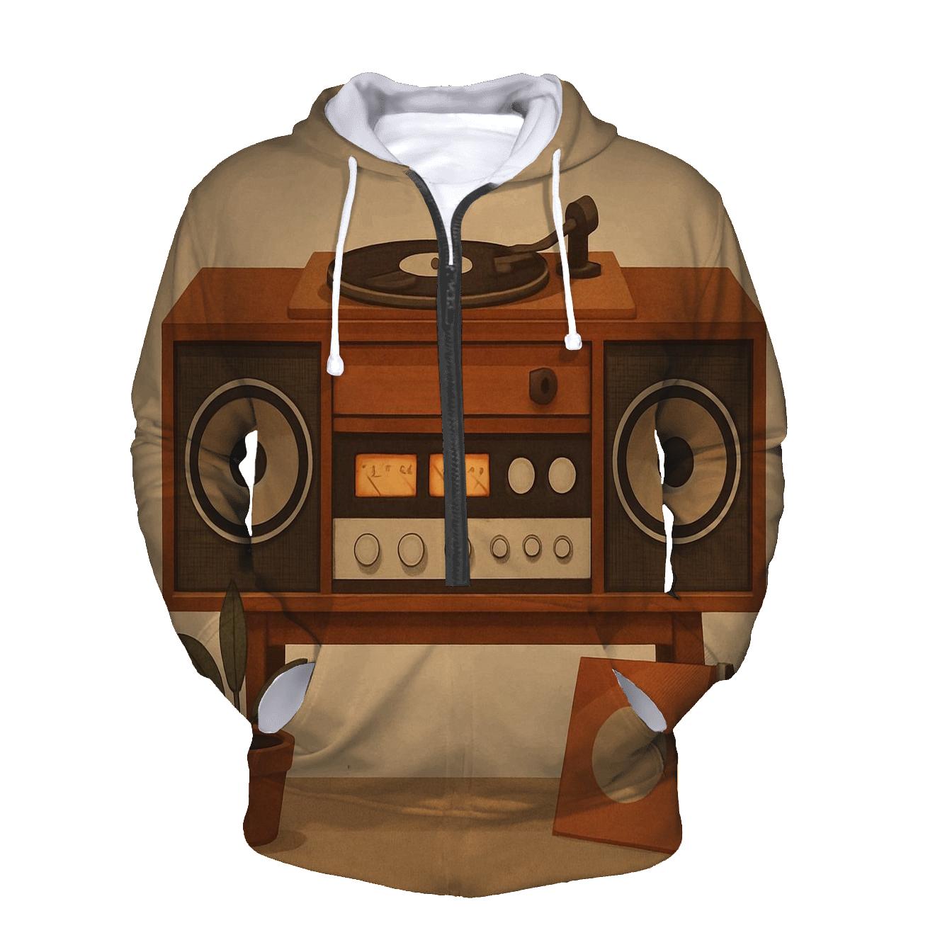 Analog Stereo Vibes premium hoodies