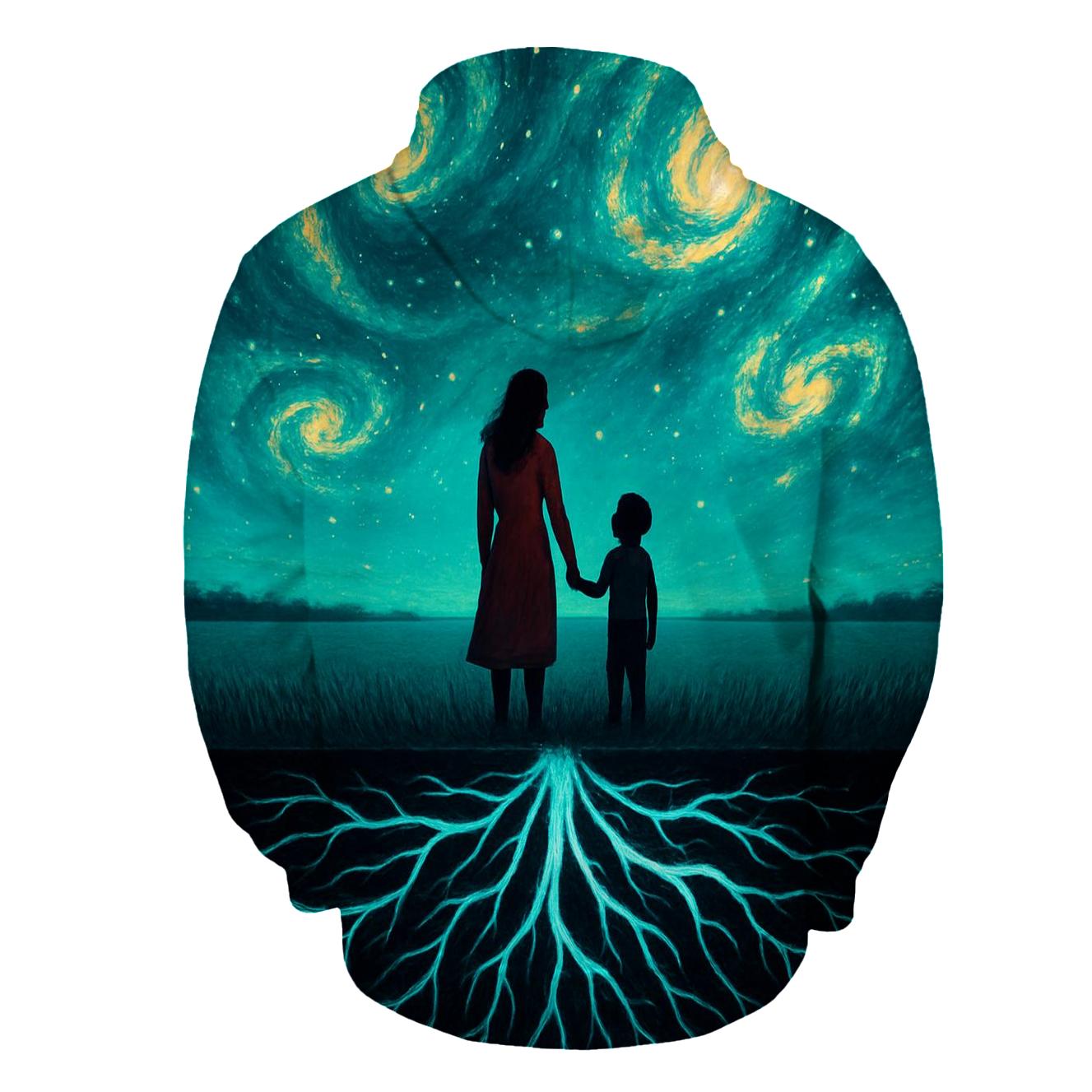 Roots Of Her Heart A Galaxy Beneath Their Feet lightweight hoodies