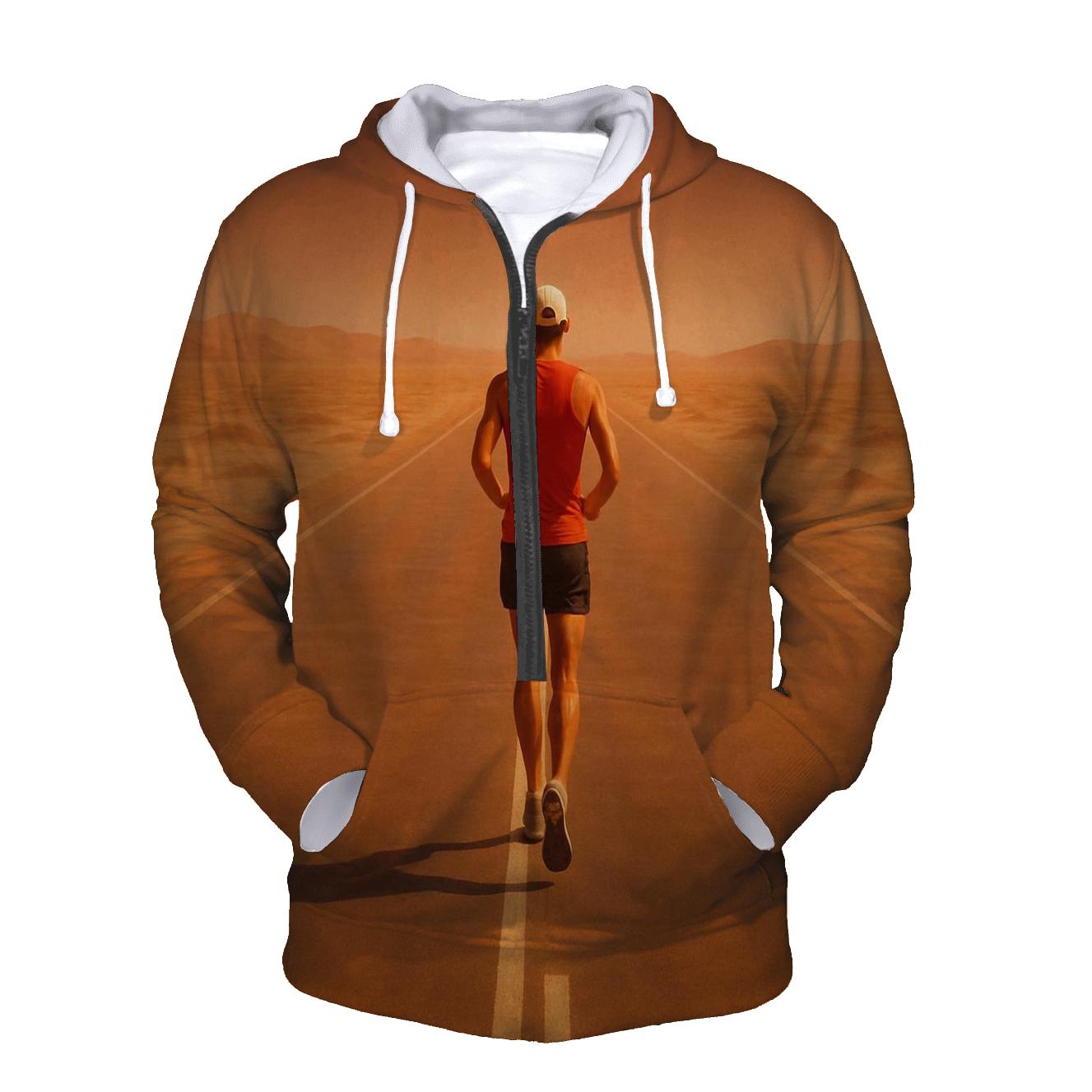 Desert Marathon Mirage printed hoodies