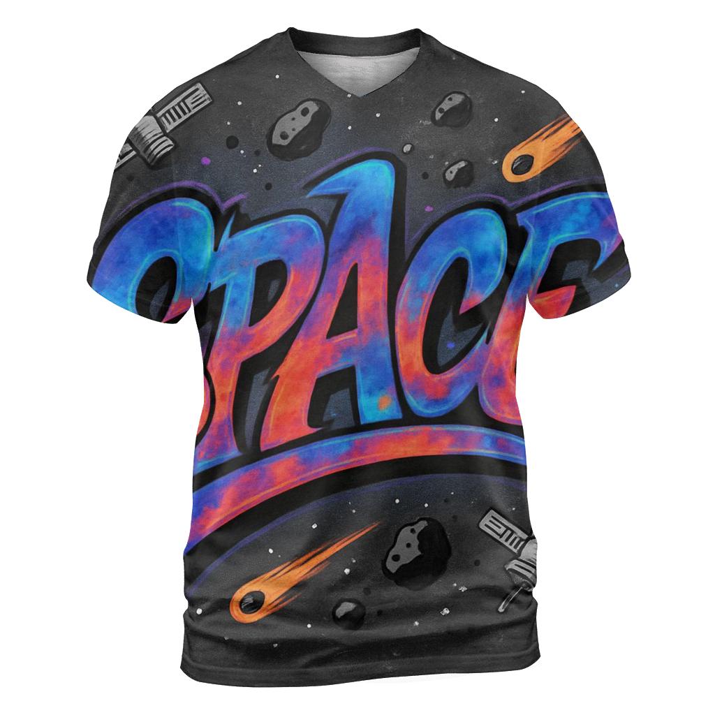 Galactic Graffiti Flow personalized full print shirts