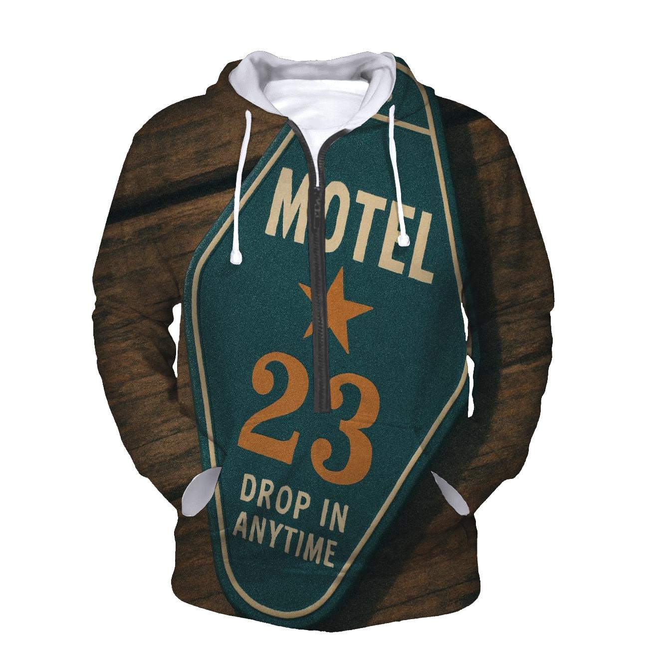 Classic Roadside Motel Key Tag Design heavyweight hoodies