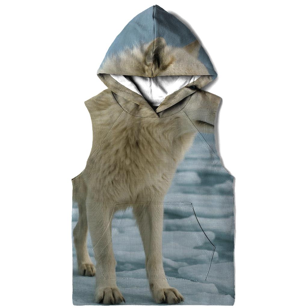 Arctic Wolf On Thawing Sea Ice hoodie trends