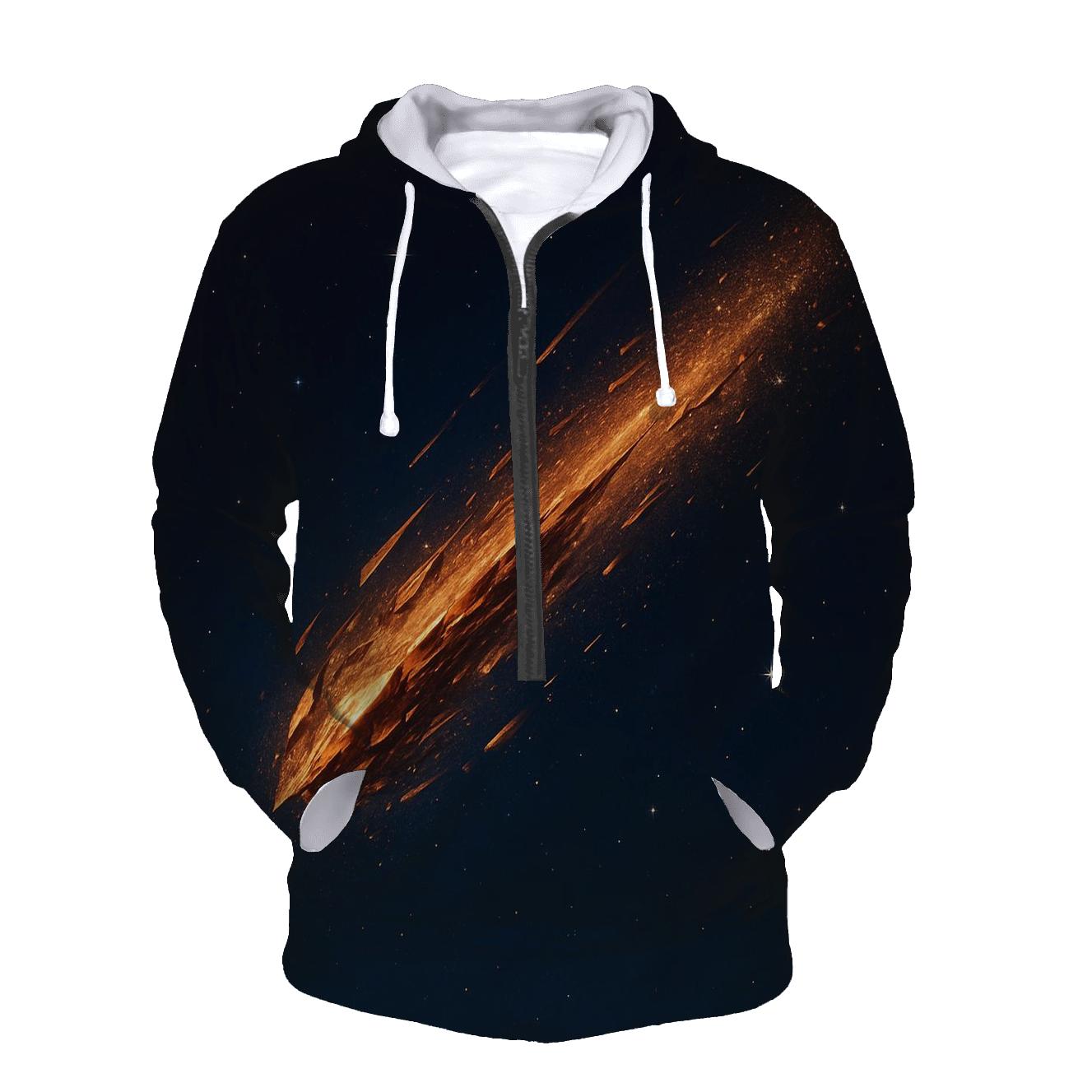 Bronze Meteor Spark Trail pullover hoodies