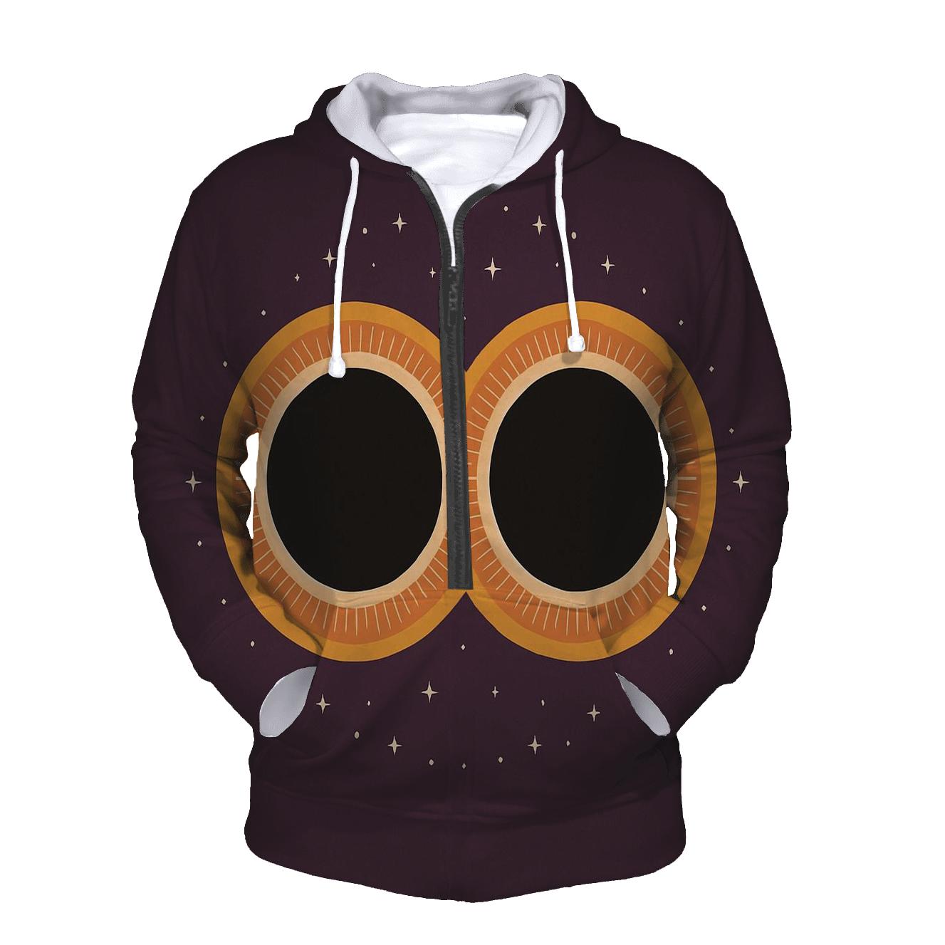 Binary Eclipse Double Corona embroidered hoodies