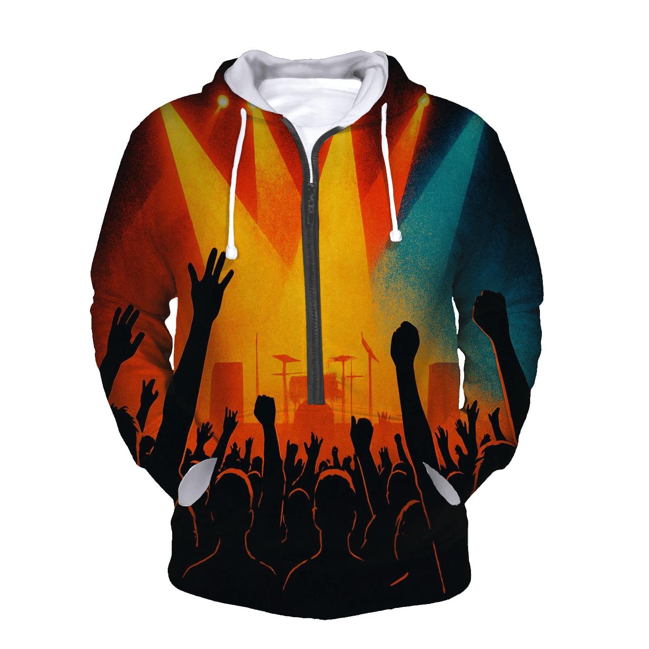 Stage Lights Silhouette Crowd hoodies fashion